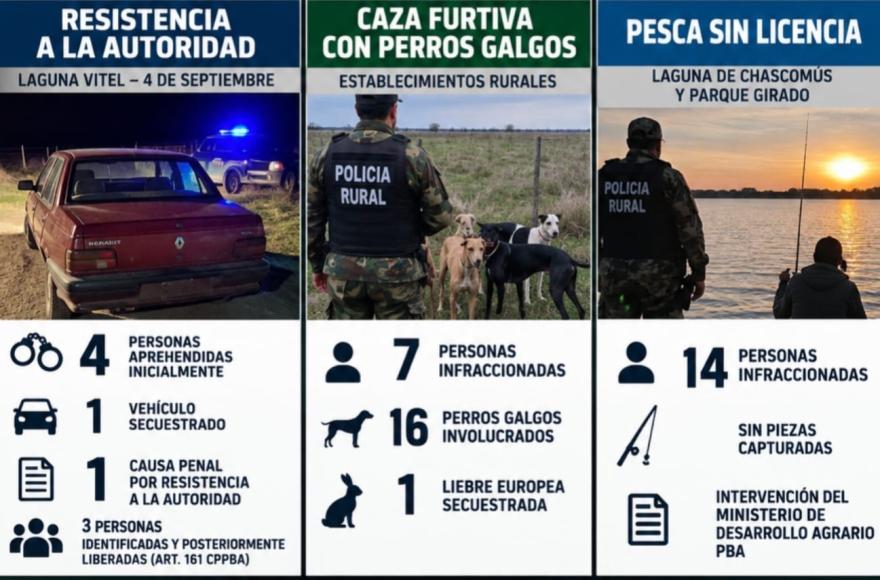 CPR Chascomús: importantes operativos en zona rural
