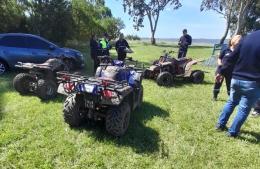 Retención de cuatriciclos que realizaban maniobras peligrosas