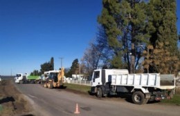 Tras reiteradas quejas y accidentes, se hicieron trabajos de bacheo en el camino de Circunvalación