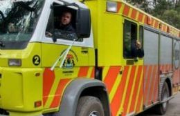 Salida de Bomberos por incendio de un auto