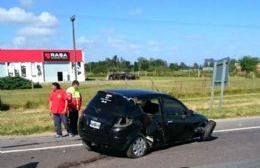 Accidente automovilístico en la Autovía 2