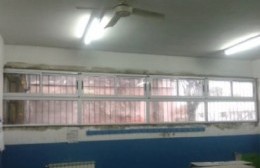 El detalle de las obras en la Escuela Normal