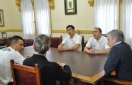 Los taekwondistas Rampazzo y Ferreyra se reunieron con Gastón