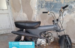 Recuperan moto robada hace dos meses