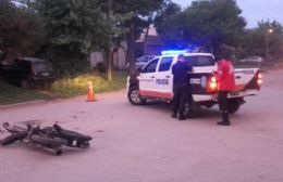 Accidente entre dos motos