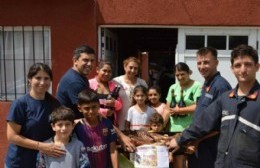 Ganadores del lechón ambulante organizado por los Bomberos