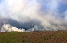 Los Bomberos de Chascomús fueron convocados para ayudar a combatir incendio en Punta Lara