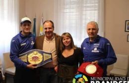 Recibimiento a los campeones Martín Coggi y Sol Baumstarh