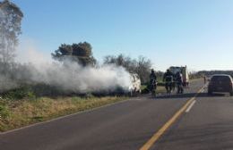 Se incendió un automóvil en Ruta 20