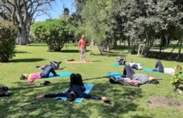 Taller de yoga en el Museo Pampeano