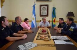 Gastón se reunió con las nuevas autoridades policiales