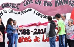 Mural en el Hospital en el marco del Día de la Lucha contra el SIDA