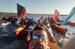 Kayakistas de varias ciudades llevaron adelante la cuarta travesía de las Encadenadas