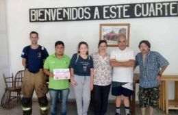 Reconocimiento a los Bomberos tras el accidente en Lezama