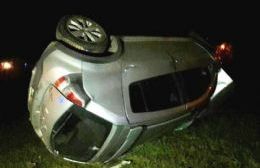 Vuelco en el acceso a General Belgrano