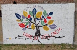 Se inauguró mural realizado por alumnos de 3° año del Colegio Nuestra Señora de Luján