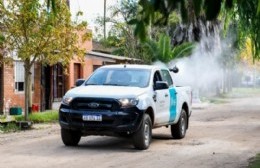 Tareas de fumigación en distintos barrios