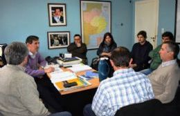 Gastón y Harispe se reunieron por las lagunas y el control de la pesca en la zona