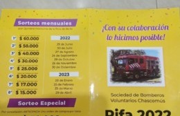 Ya está a la venta la tradicional rifa de Bomberos