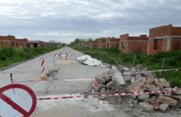 Ranchos: Trabajos en la calle Rivadavia