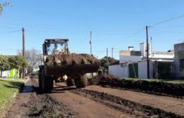 Se inició la pavimentación de dos cuadras de Almirante Brown