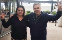 Lorena Herrera recorrió las calles con Walter Ojeda