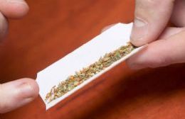 Con marihuana en pleno parque Libres del Sur