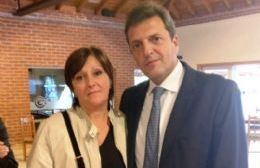 Susana Bedacarratz junto a Sergio Massa