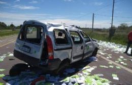 Accidente en la Autovía 2 dejó tres heridos