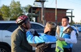 Operativo de concientización y seguridad para ciclistas