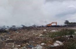 Incendio en el basural municipal