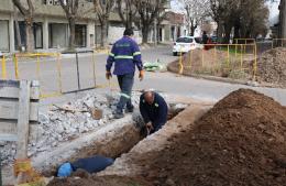Continúa el plan de mejora de la infraestructura sanitaria en la zona urbana de Chascomús