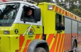 Intervención de bomberos por accidente en Ruta 2