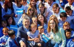 Macri y Vidal estuvieron en Belgrano y prometieron terminar las obras del Salado