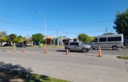 Cierran el acceso de calle Márquez al carril central de la Avenida Presidente Alfonsín