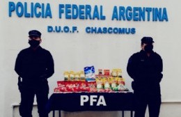 Policía Federal de Chascomús entregó alimentos al comedor y merendero "Padre Mujica"