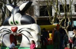 Plaza abierta para festejar el Día del Niño que había sido postergado