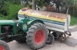 Accidente de un tractor municipal