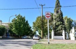 Sentido único en calle Muñiz