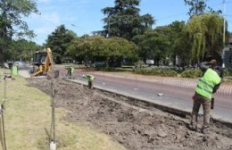 Comenzó la construcción de la red de vías seguras en la costanera