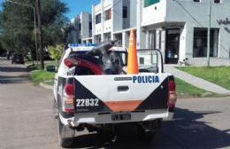 Accidente entre una moto y un auto