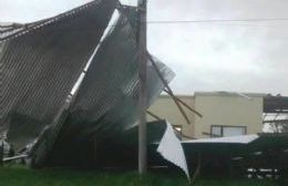 Fuerte temporal de viento y lluvia en Castelli