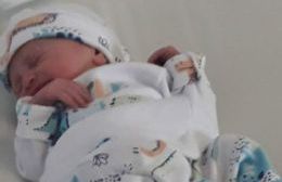 Joaquín, el primer bebé del año de Chascomús