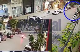 Se secuestró la moto a un conductor que provocó accidente por  circular a alta velocidad